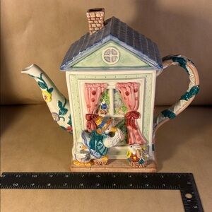 Charming Cottage Teapot with Floral Design